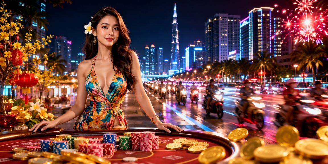 Không gian cá cược sôi động về đêm tại TP.HCM với ánh đèn neon rực rỡ