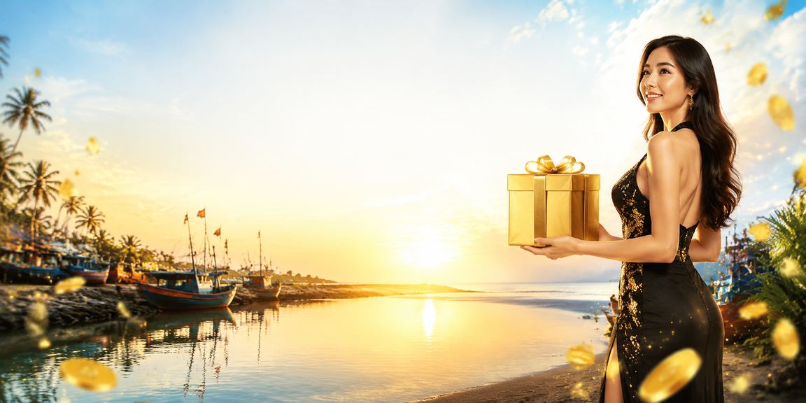Người dùng thư giãn tại bãi biển Mũi Né và tham gia xổ số trực tuyến 790